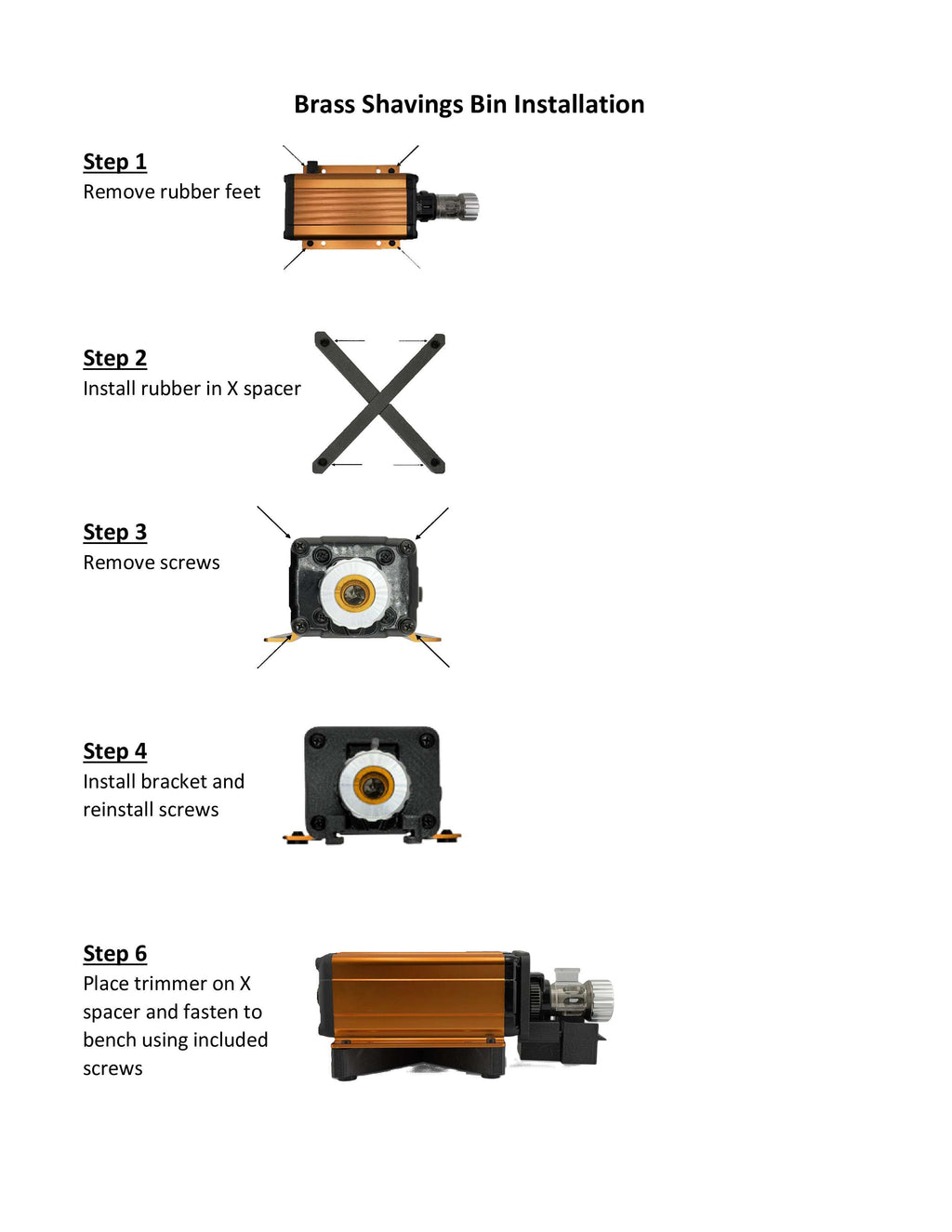 Brass Shavings Bin for Lyman Xpress Trim | Brass Trimming Catcher Tray